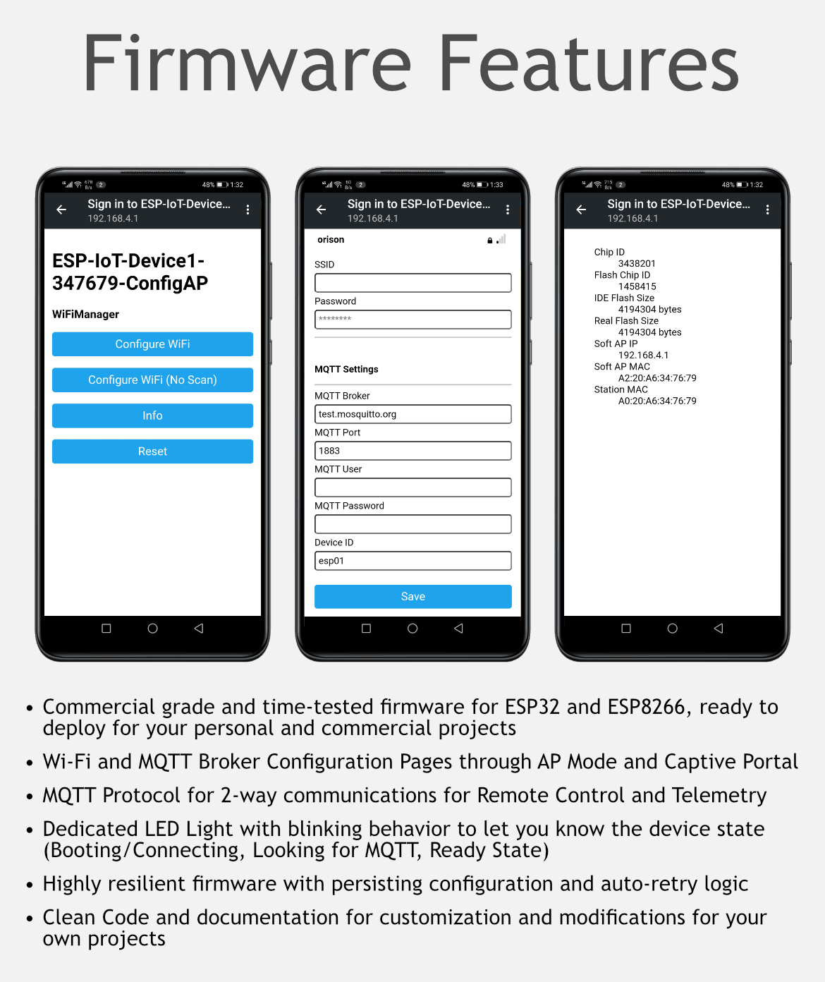 Firmware Features